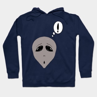 Surprised Alien Gray! Hoodie